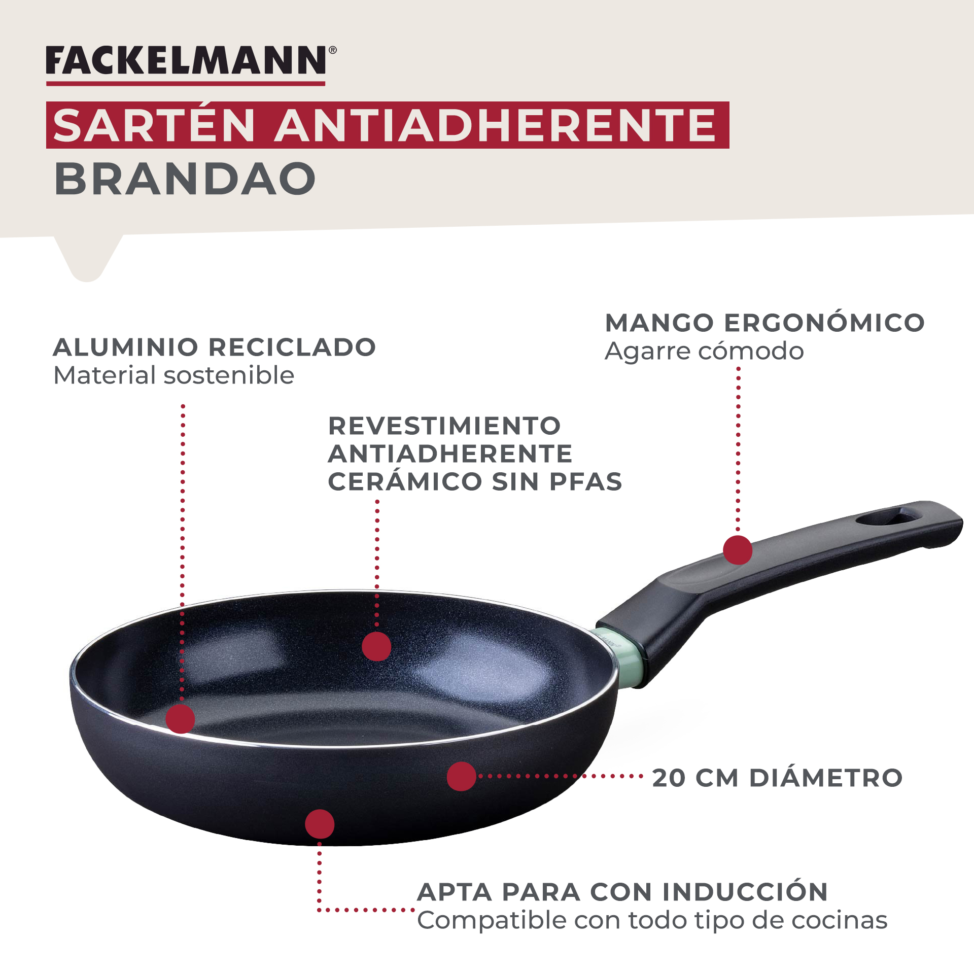 Sartén antiadherente premium en Managua